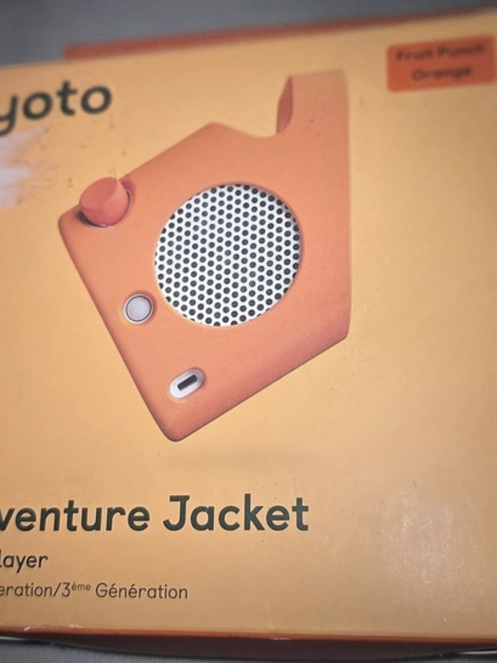 Yoto Player 3rd Generation Adventure Jacket - Orange